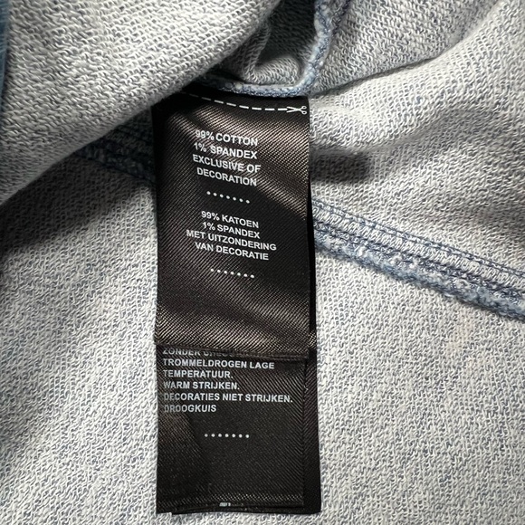 Women Harley Davidson zip up liberty stretch denim short sleeve light blue wash - Picture 4 of 7